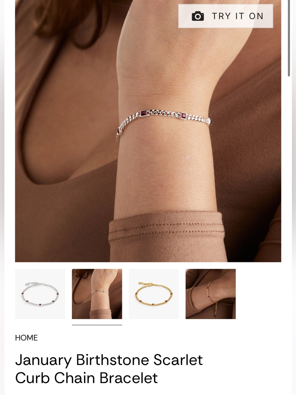 Alex and Ani Gold Bracelet with Scarlet Stones - Picture 4 of 5